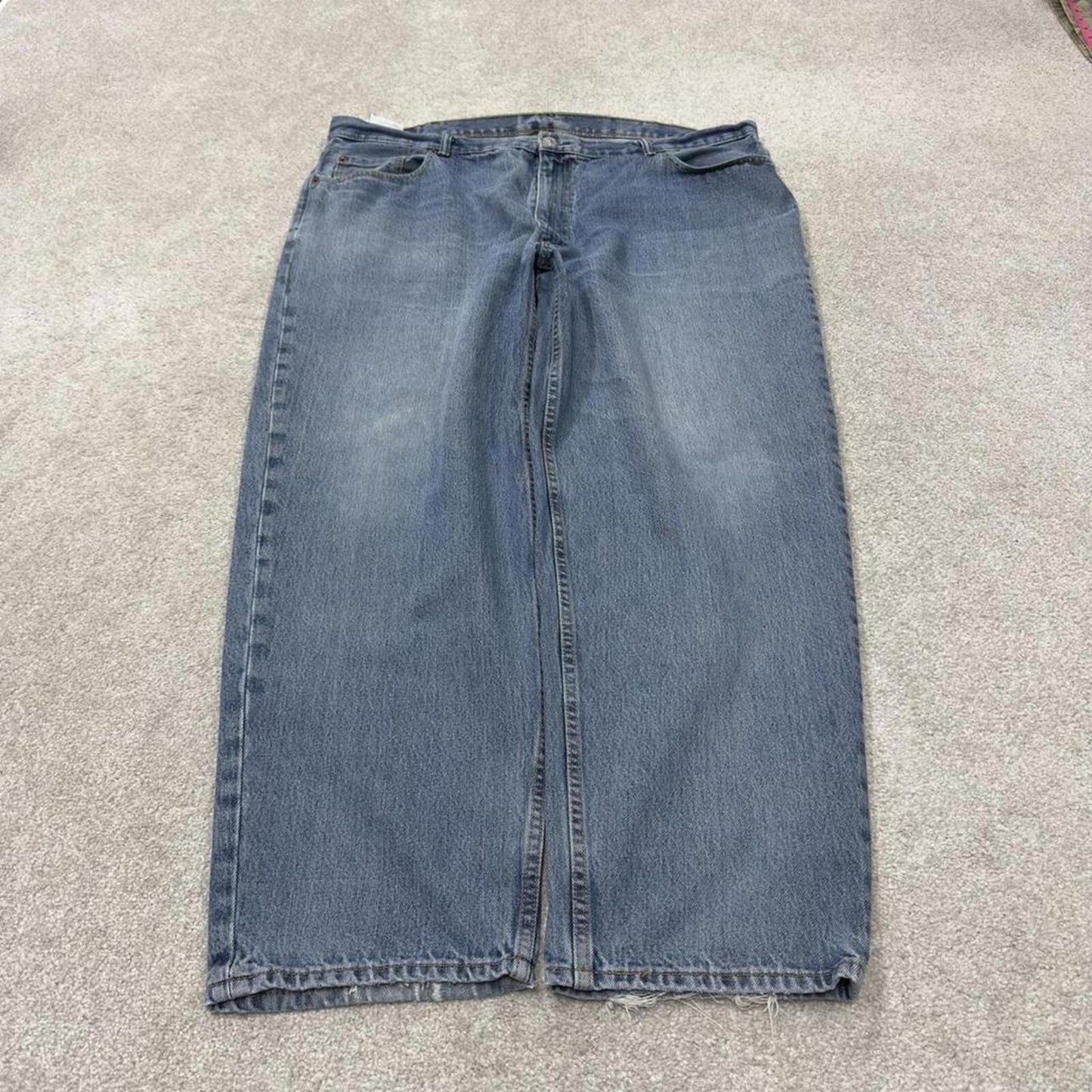 Levi’s baggy jeans 560 y2k blue Loose wide leg denim pants red tab logo