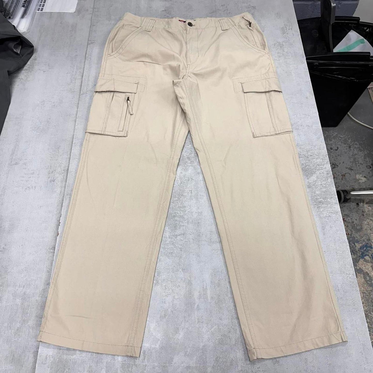 Baggy Chaps cargo pants W36L32 wide leg utility work trousers