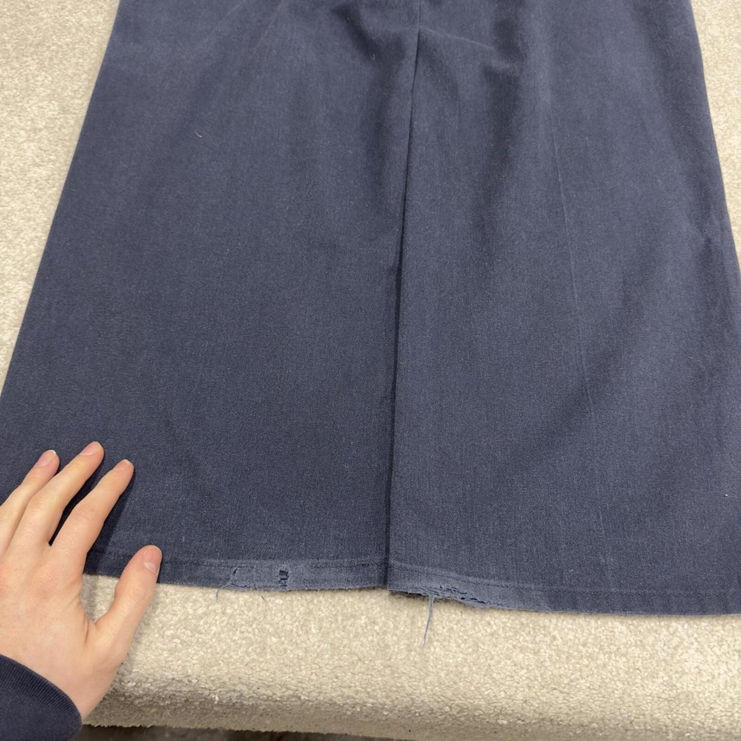 Baggy Dickies carpenter work pants navy W42L32 Wide leg chino style skate trousers