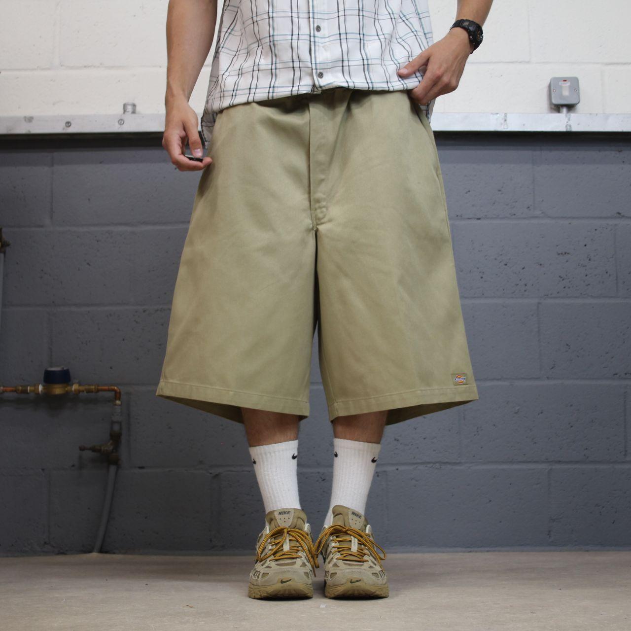 Dickies baggy chino shorts carpenter khaki Chino style skater shorts long wide leg festival