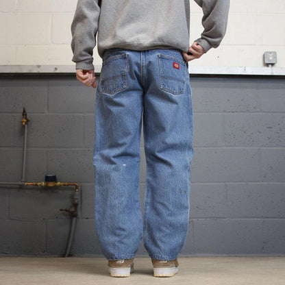 Vintage y2k Dickies jeans blue Straight leg denim skater style pants