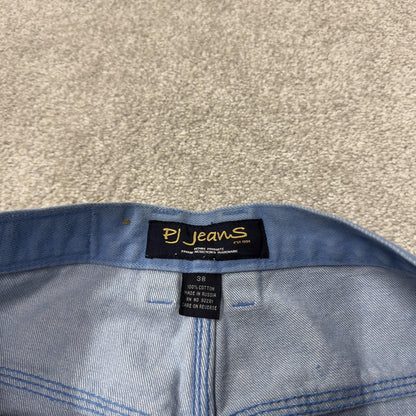 PJ Mark baggy carpenter jeans y2k W36L31 blue Wide leg thick denim skater style carpenter jeans