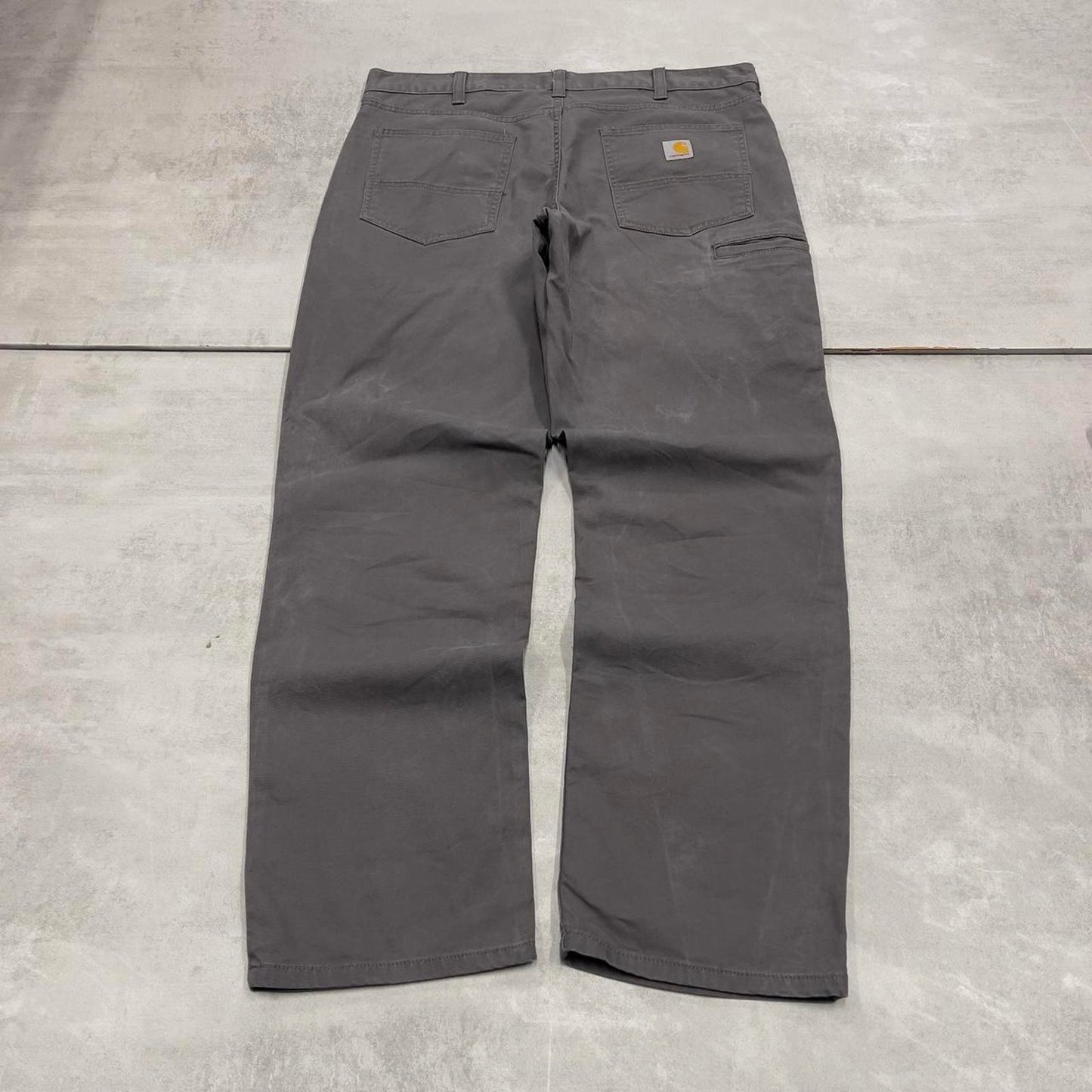 Carhartt carpenter pants W36L32 90s style skater canvasy loose Grey cargos