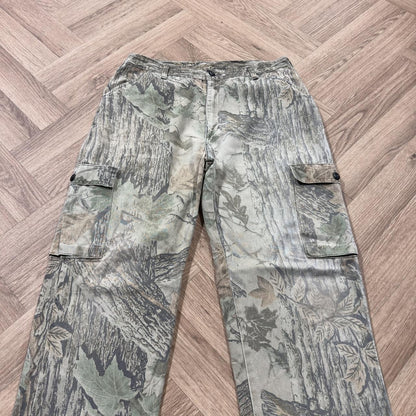 Vintage Liberty baggy camo cargo pants Loose floaty Realtree camouflage utility combat trousers