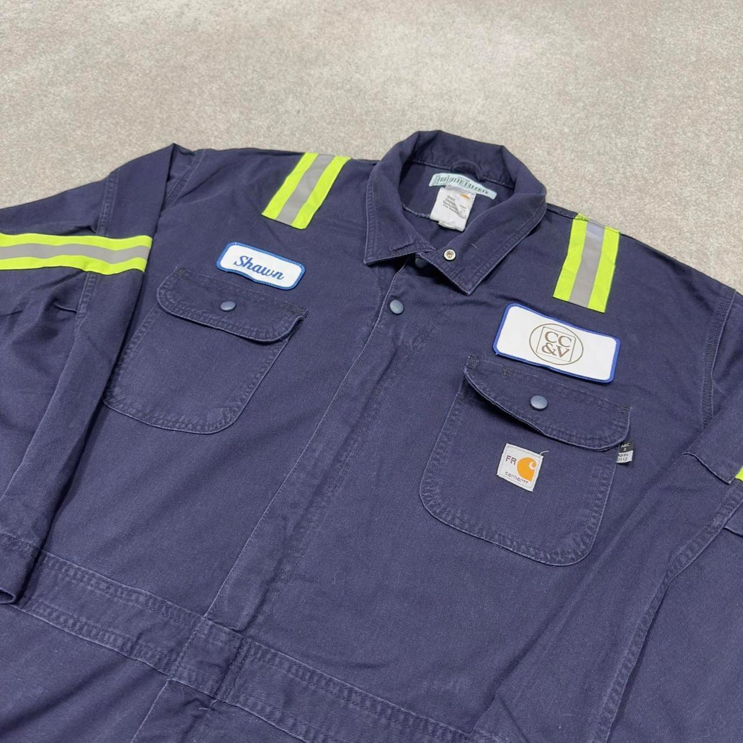 Carhartt FR boilersuit workwear coveralls navy Long sleeve work jumpsuit overalls fire resistant