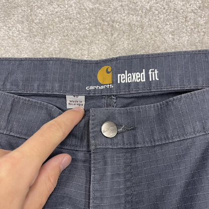 Carhartt cargo shorts carpenter y2k grey navy Thick canvas skater style workwear cargos