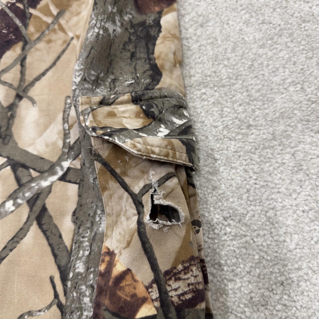 Baggy camo cargo pants wide leg Y2K khaki outdoors hunting utility trousers wide leg