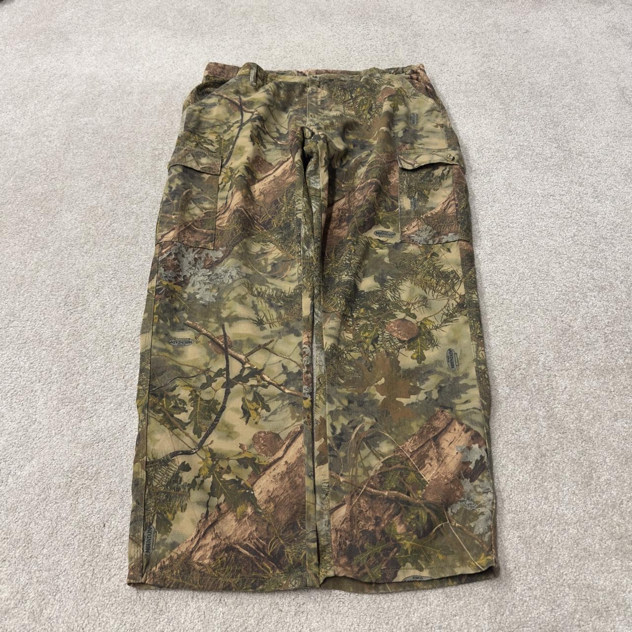 Baggy camo cargo pants y2k utility khaki King’s mountain shadow camouflage hunting wide leg cargos
