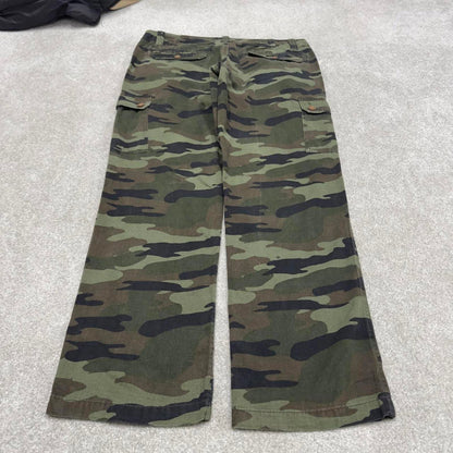 Camo cargo pants Red Camel W36L32 loose green forest camouflage trousers utility