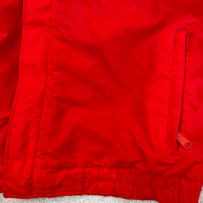 Red Columbia technical jacket XL men's y2k style full zip windbreaker autumn hiking