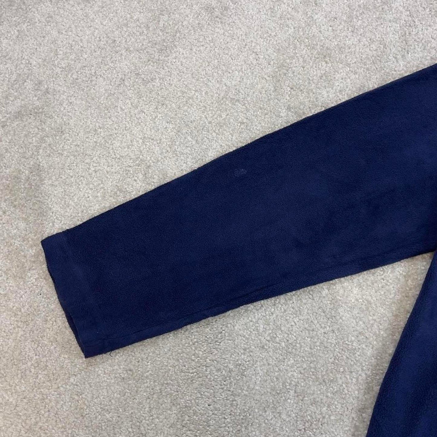 Navy Starter technical fleece 2XL Women's full zip up y2k style autumn lightweight