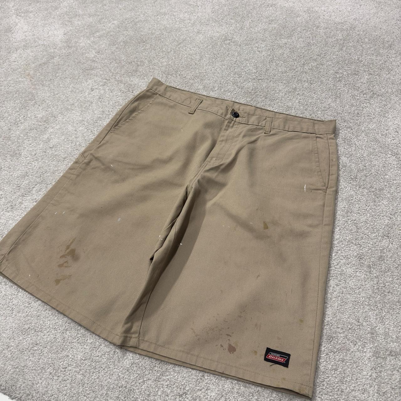 Dickies baggy carpenter shorts khaki Twill chino skater style shorts wide long leg