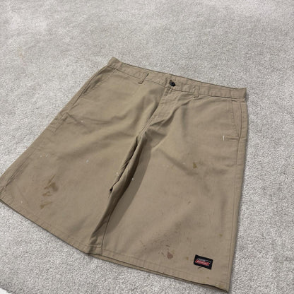 Dickies baggy carpenter shorts khaki Twill chino skater style shorts wide long leg