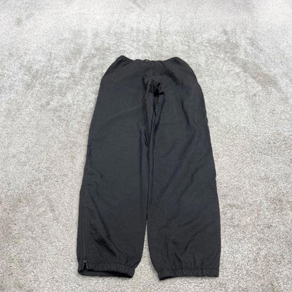 Black Nike trackies S 6-8 loose y2k floaty leg joggers embroidered logo