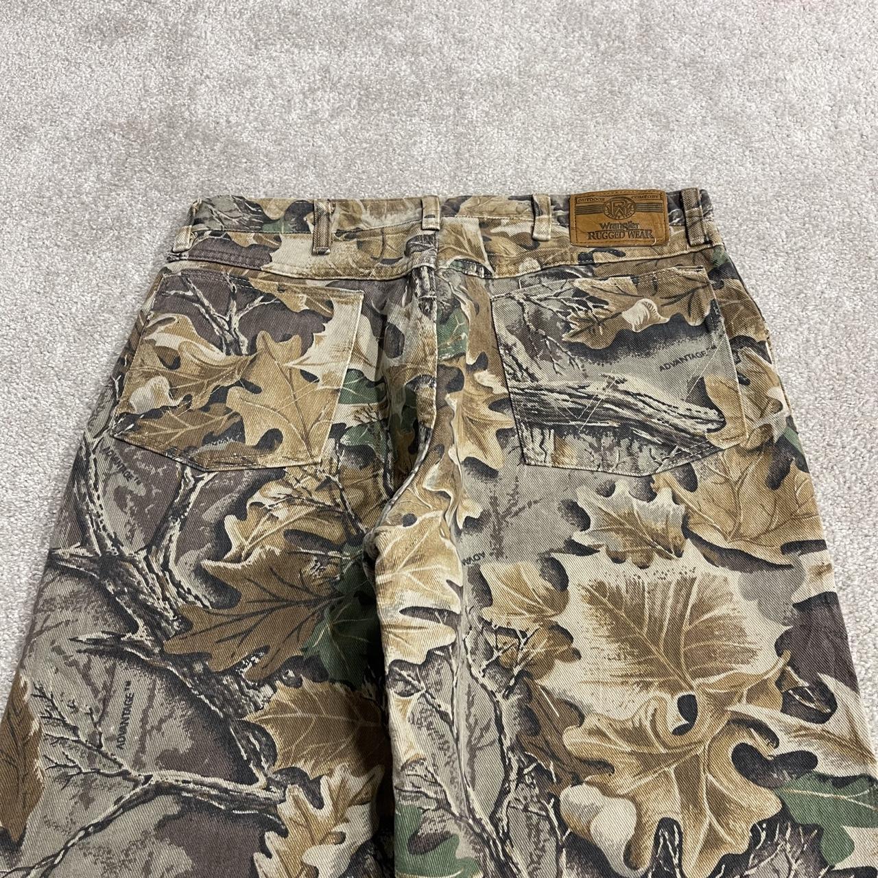 Wrangler Realtree camo jeans Y2K khaki Straight fit advantage forest camouflage pants