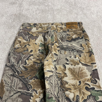Wrangler Realtree camo jeans Y2K khaki Straight fit advantage forest camouflage pants