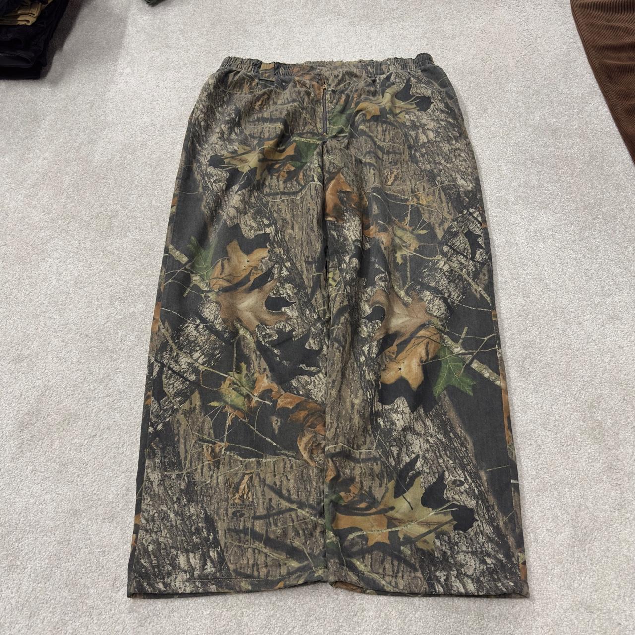 Mossy Oak baggy camo pants wide leg khaki Loose fit Break Up tree camouflage pants