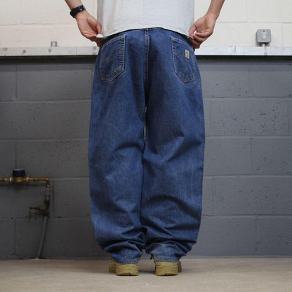 Carhartt baggy jeans y2k denim blue Loose fire resistant workwear skate pants