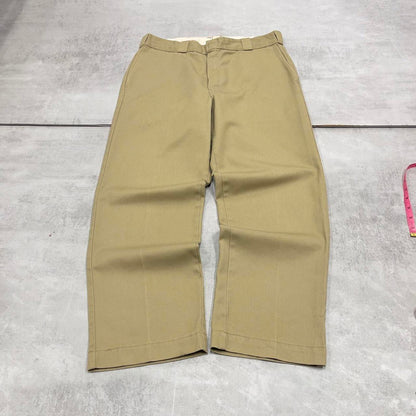 Dickies Pants W36L29 khaki beige loose twill chino 90s style skater pants