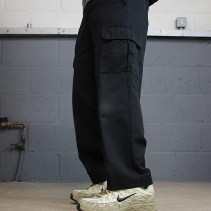 Vintage cargo pants Red Kap utility chino trousers black Loose skater style cargo work trousers