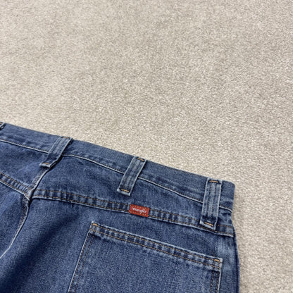 Wrangler carpenter jeans y2k blue denim Loose straight leg skater 2000s style cargo pants