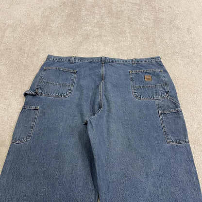 Carhartt baggy cargo jeans wide leg blue Loose fit denim skate style carpenter work pants