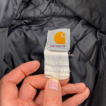 Black Carhartt active jacket Small hooded canvas skater jacket