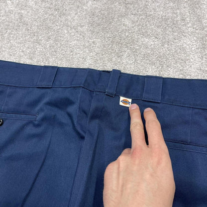 Vintage Dickies work pants loose fit navy Twill chino skate style trousers wide leg