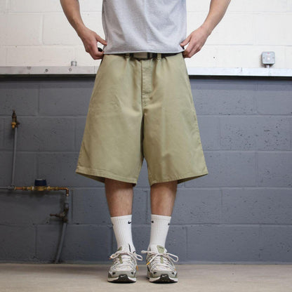 Y2K Dickies baggy carpenter shorts W42 skater style khaki Loose chino style summer festival shorts