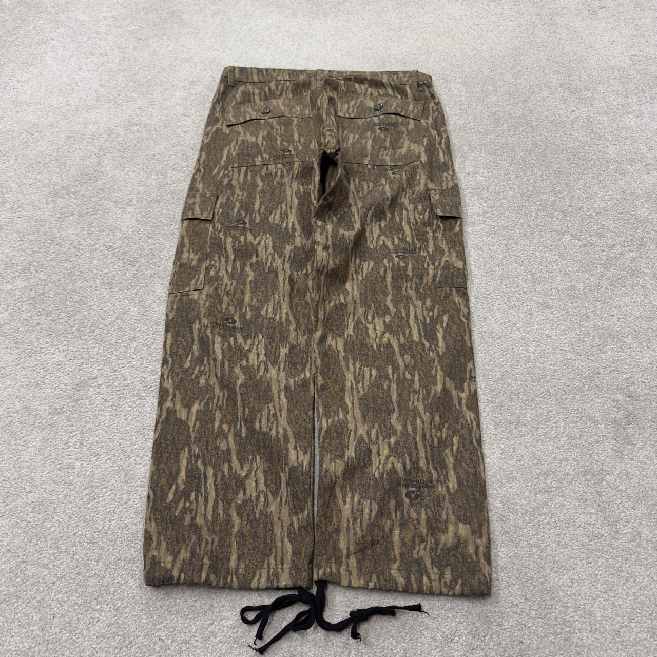Realtree mossy oak camo cargo pants Y2K khaki waxy camouflage pattern cargo hunting style trousers