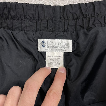 Columbia waterproof pants women's y2k black lined technical snow trousers