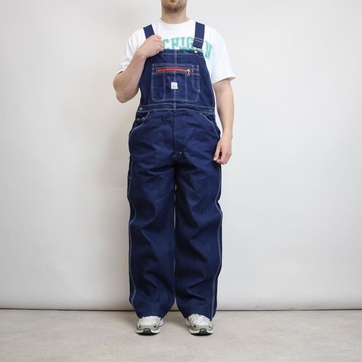Vintage Pointer overalls W40 L34 blue baggy mens denim dungarees