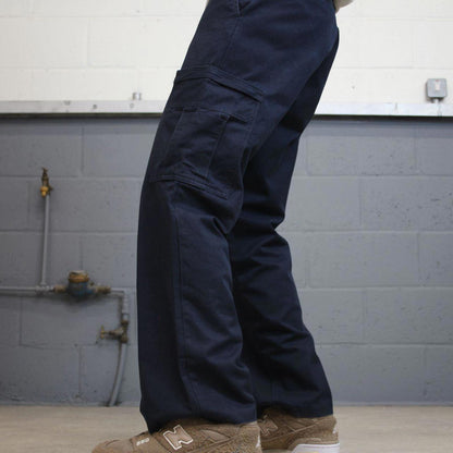 Loose Dickies cargo trousers W32L30 navy chino style skater cargo pants