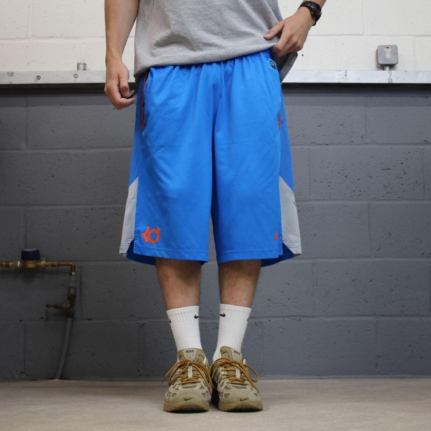 Baggy Nike sports shorts y2k blue Basketball style comfy loose floaty summer gym shorts