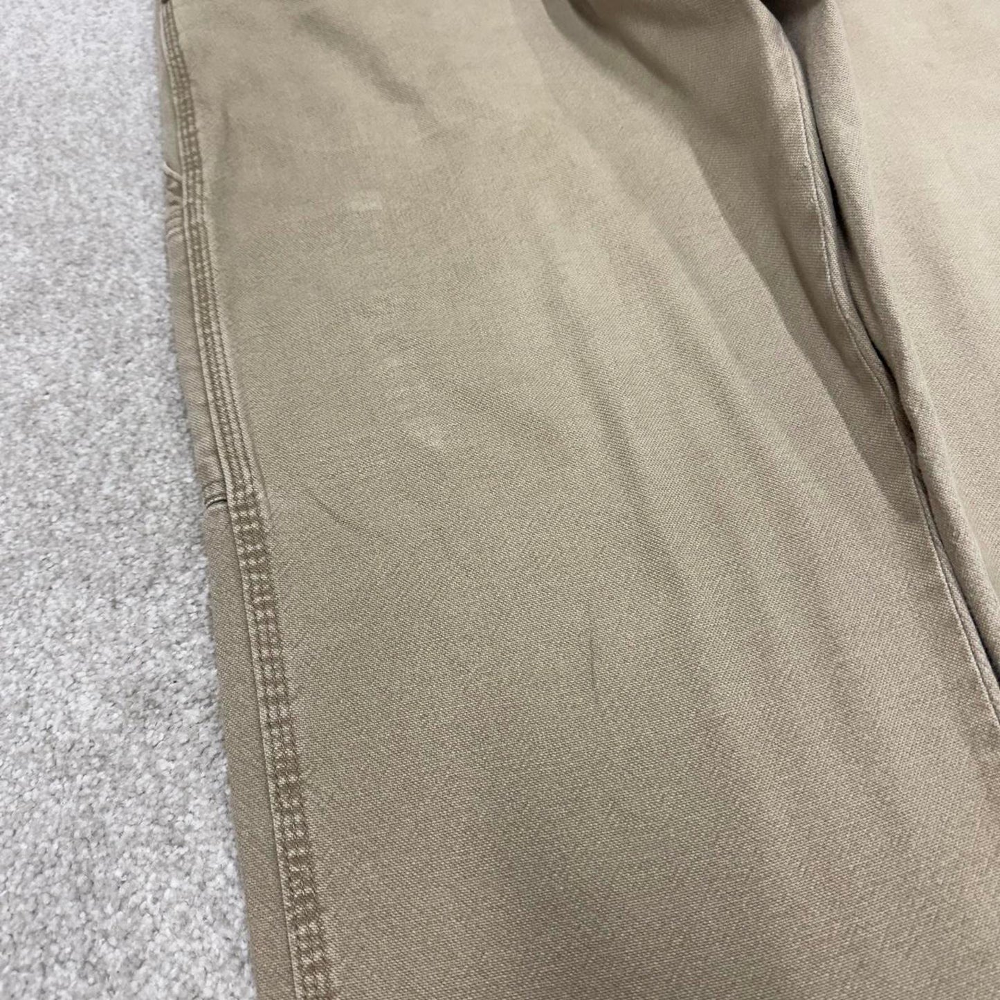 Vintage Wrangler carpenter skate pants W40L34 khaki grey loose workwear cargo jeans