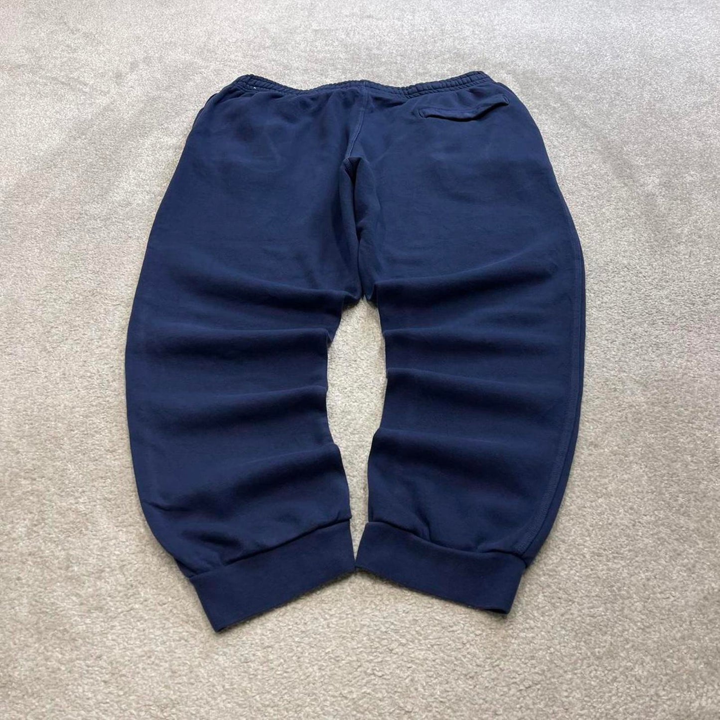 Navy Nike joggers XXL y2k 00s style sweatpants Swoosh logo gym wear track pants