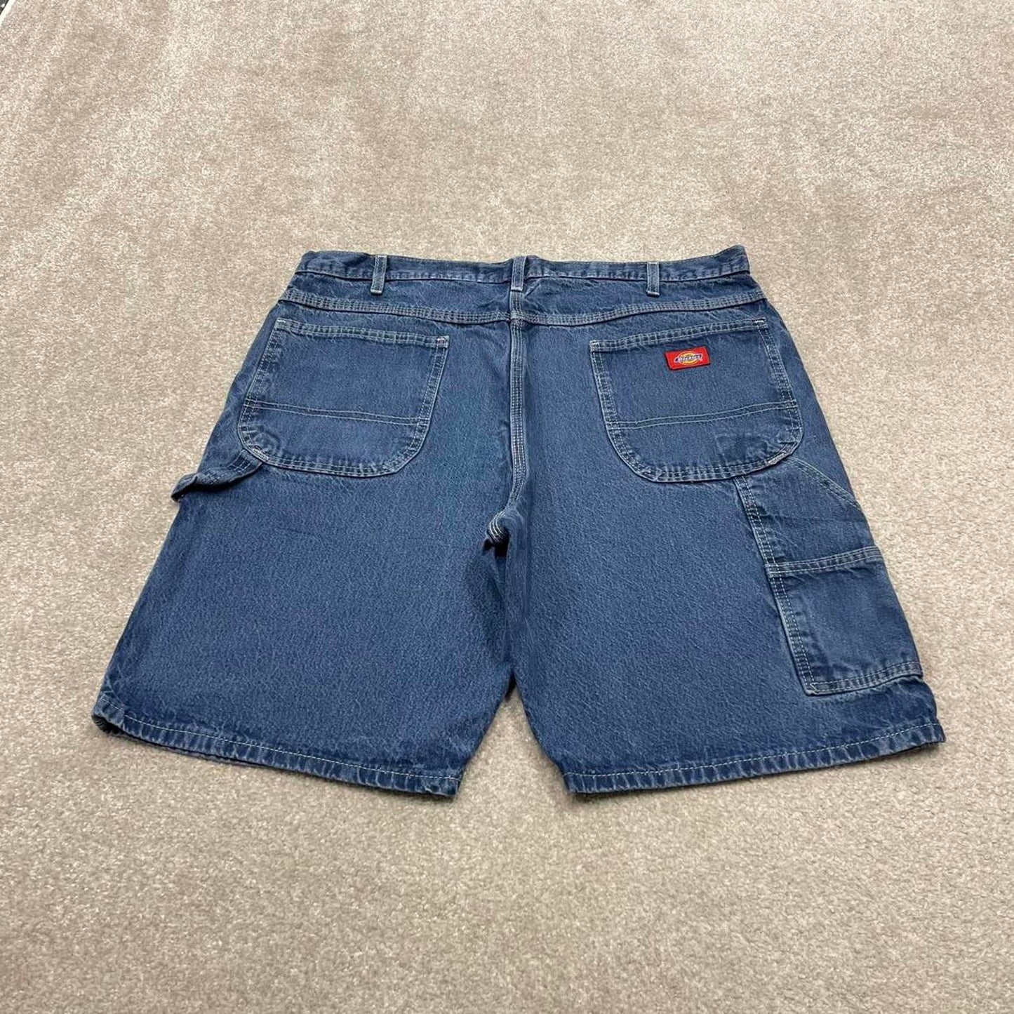 Y2k baggy Dickies shorts skater style blue Loose leg denim summer festival shorts