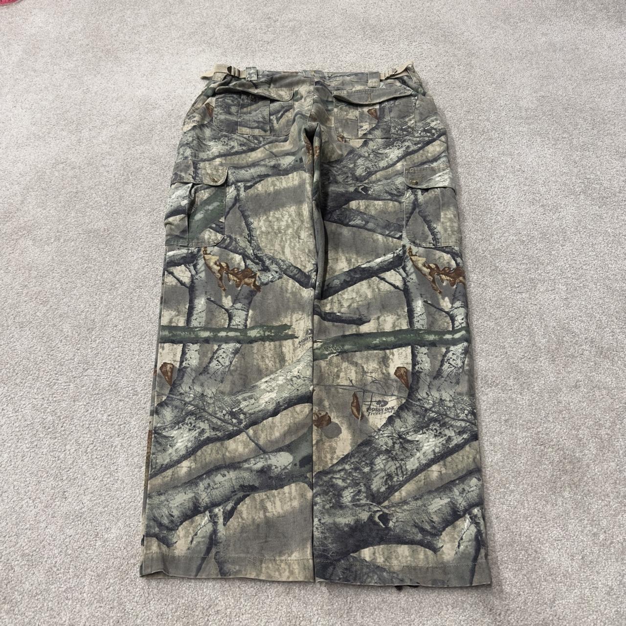 Vintage camo cargo pants y2k utility khaki Browning Mossy Oak camouflage hunting cargos