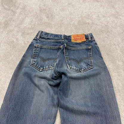 Vintage y2k Levi's 505 jeans blue Straight leg denim casual pants red tab logo