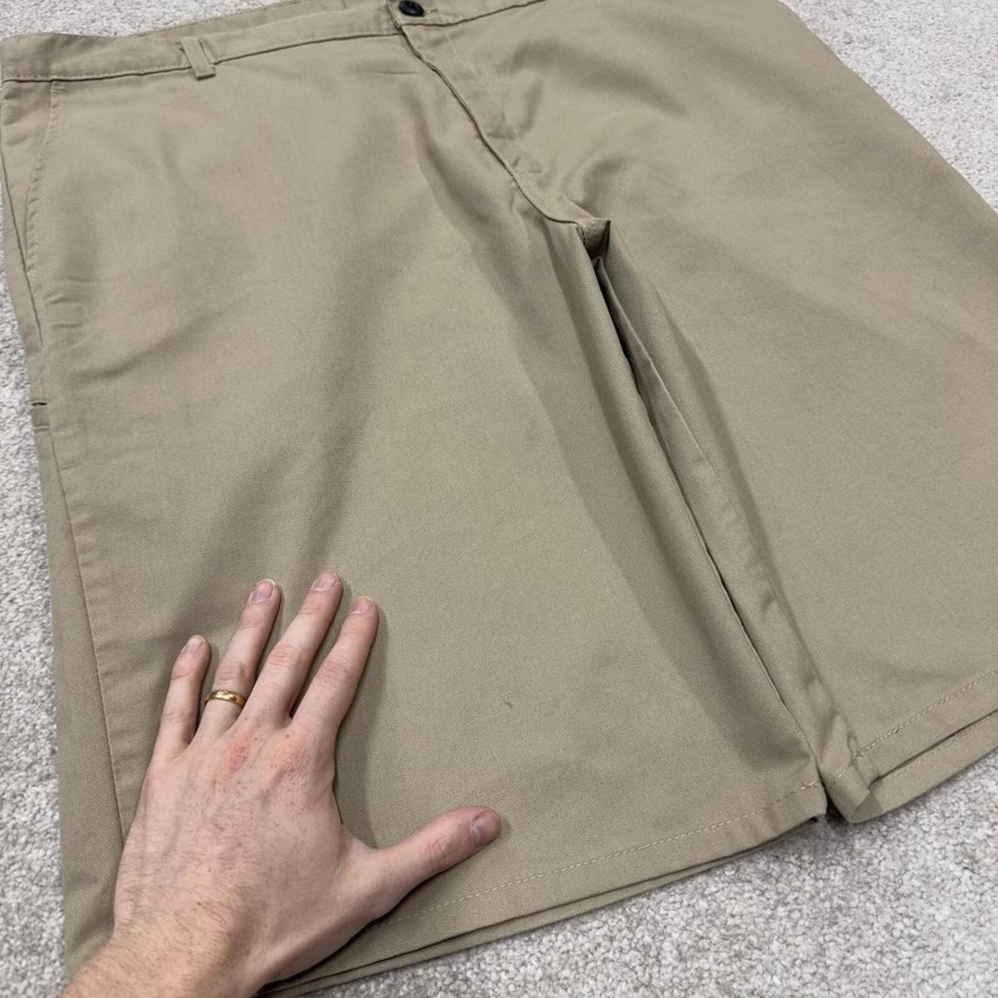 Dickies baggy chino shorts carpenter khaki Surf style skater shorts long wide leg festival