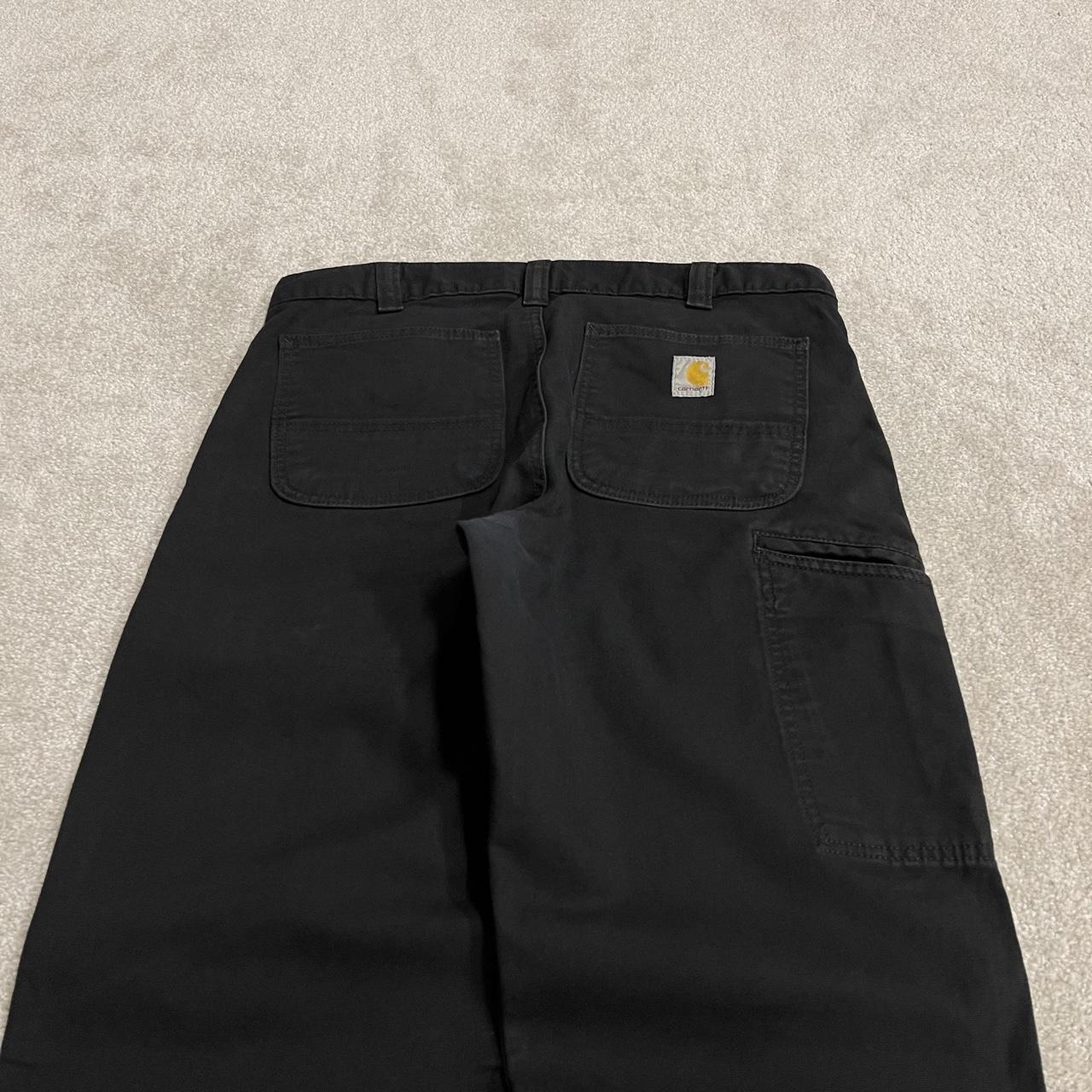 Carhartt carpenter pants y2k relaxed black Loose straight leg workwear utility pants