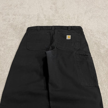 Carhartt carpenter pants y2k relaxed black Loose straight leg workwear utility pants