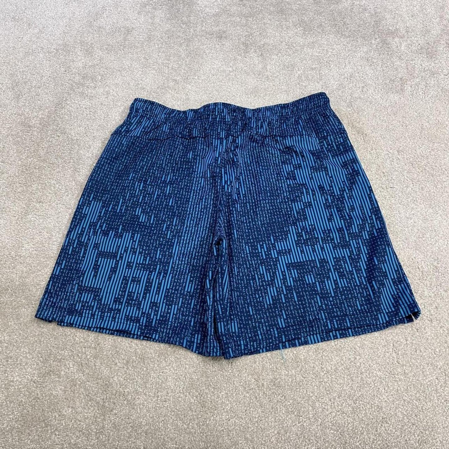 Nike sports shorts y2k patterned blue Basketball style comfy floaty summer gym shorts