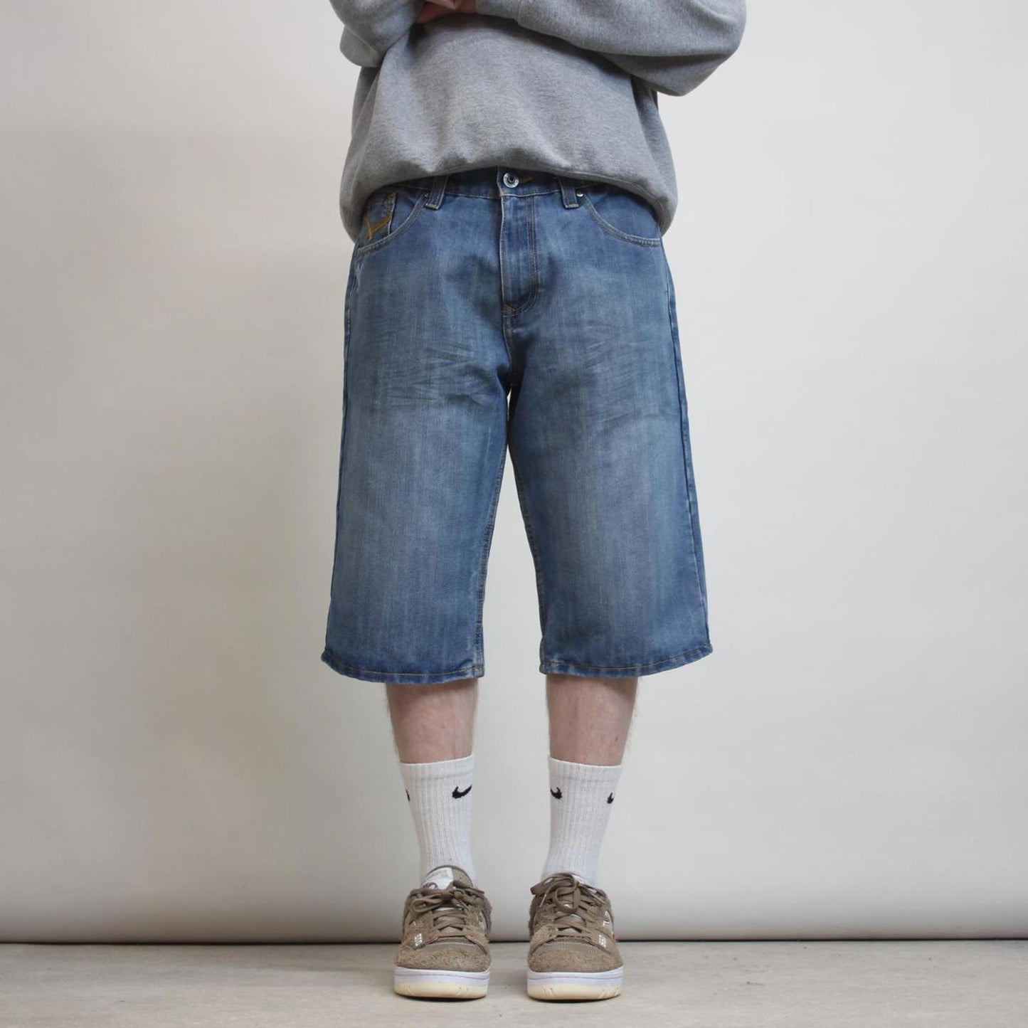 Baggy Ecko Unltd denim shorts W36 loose long 90s style denim skater jorts