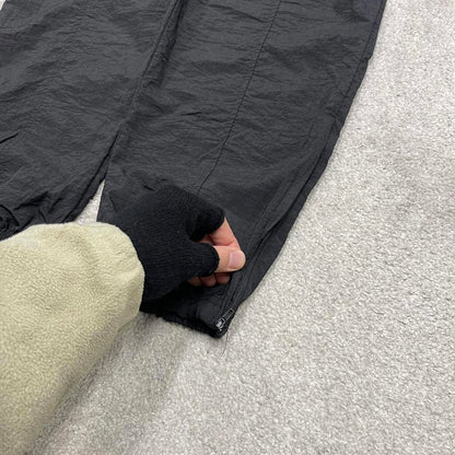 Vintage 00s Reebok tracksuit bottoms black Large loose y2k joggers embroidered track pants trackies