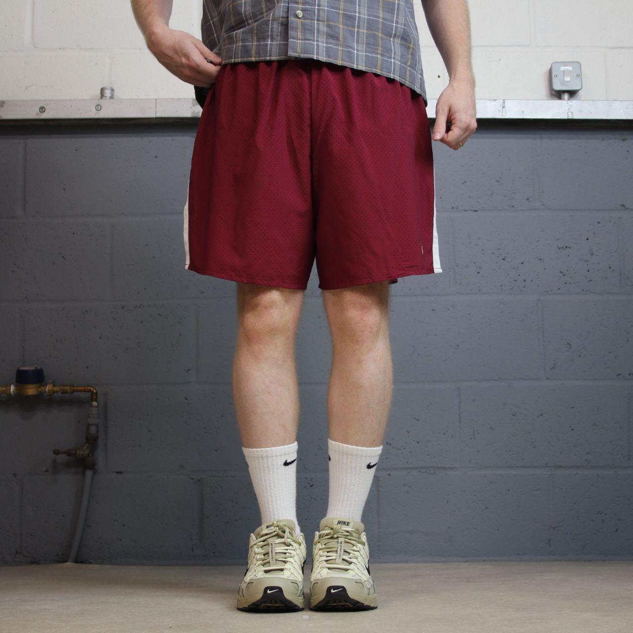 Nike sports shorts y2k loose maroon Dri-Fit comfy floaty summer gym shorts XXL