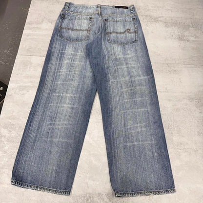 Blue baggy Request jeans W34L32