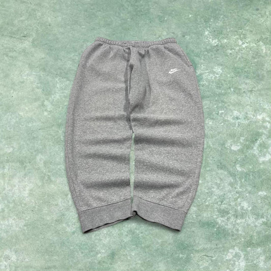 Y2k Nike sweatpants joggers XL cuffed grey Loose embroidered tracksuit bottoms