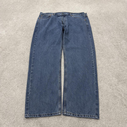 Levi’s 505 jeans y2k W40L30 blue straight leg denim pants red tab logo