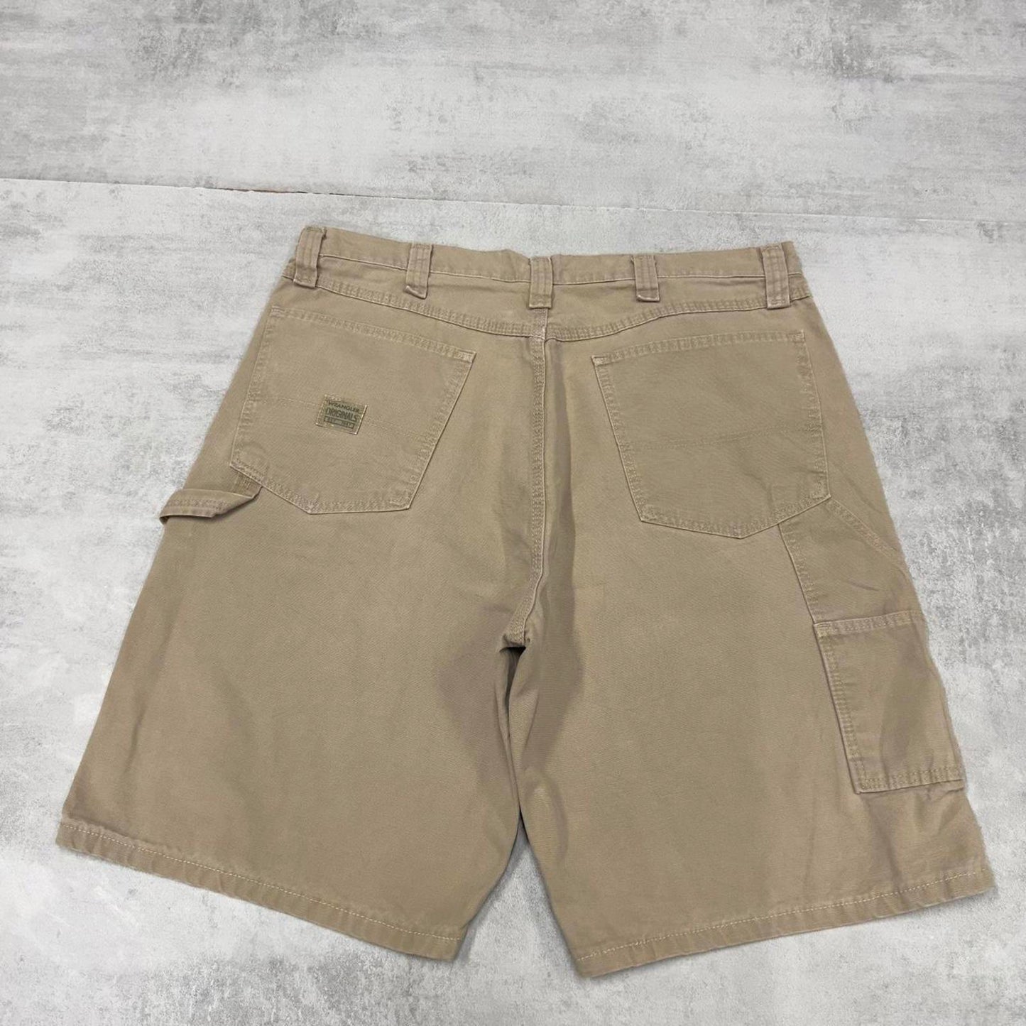 Mens baggy Wrangler carpenter Shorts W36 loose cargo skae shorts